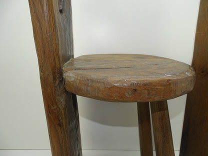 2 Stoelen: Handgesneden, Vol Hout