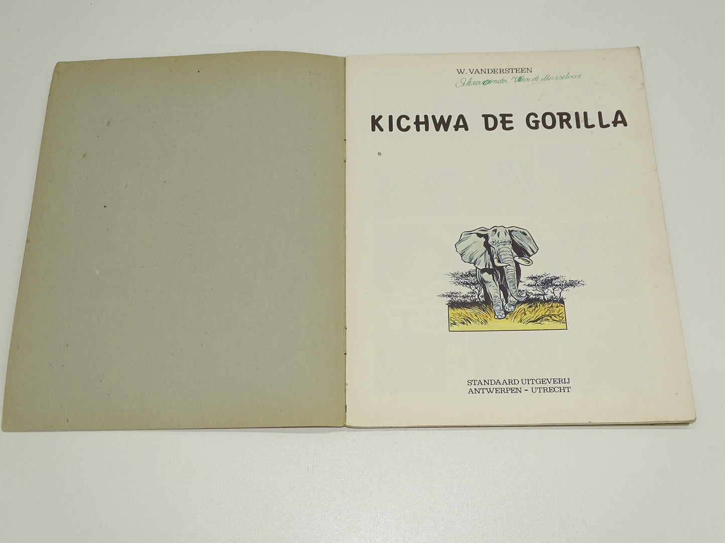 Strip: Safari, Kichwa De Gorilla, Willy Vandersteen, 1973