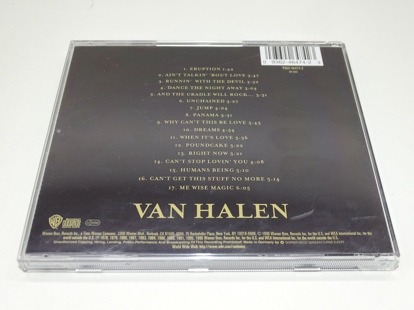 CD, Van Halen: Best Of Volume 1, 1996