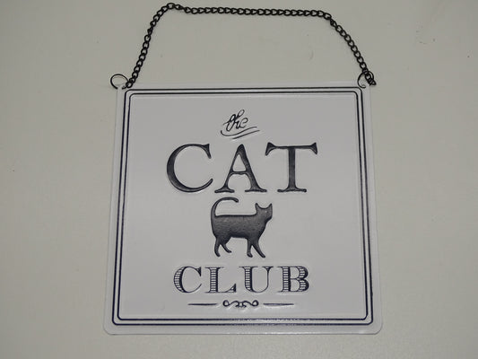 Metalen Bord: The Cat Club