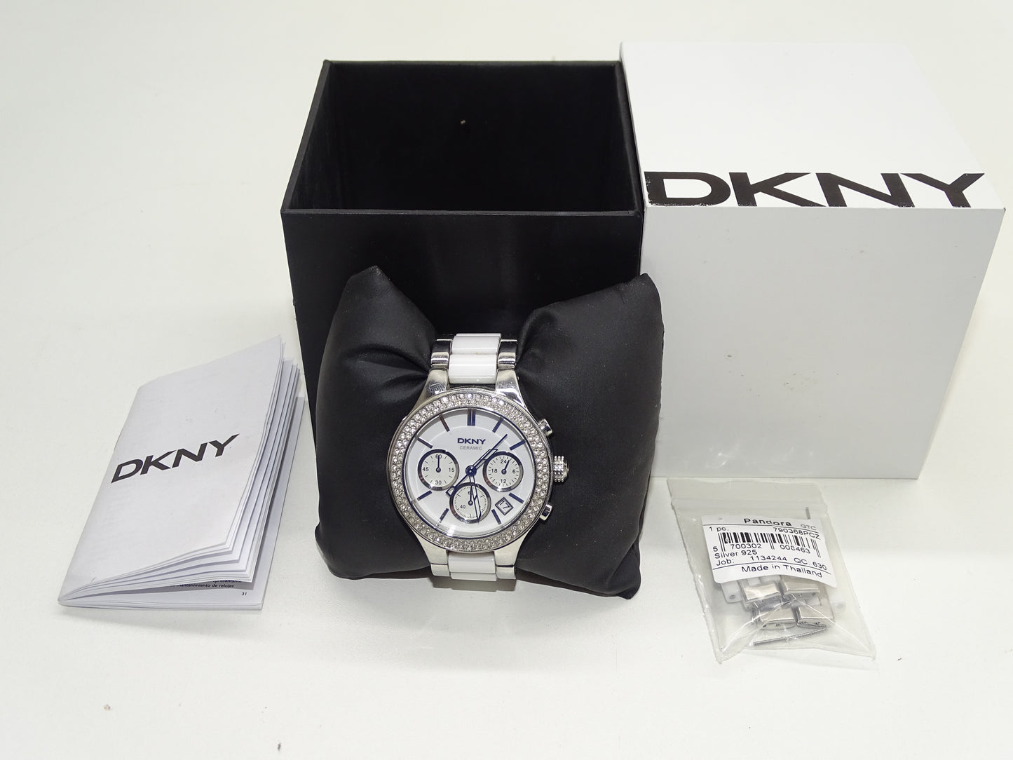 Horloge: DKNY Ceramic, Chronograaf, DKNY8181