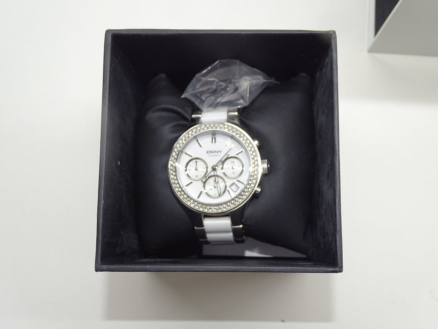 Horloge: DKNY Ceramic, Chronograaf, DKNY8181