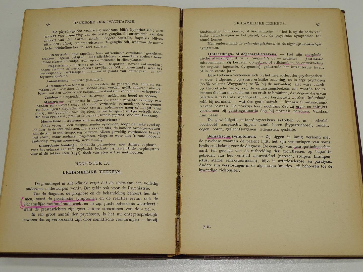 Boek: Handboek Der Psychiatrie Door  Dr. F. D'Hollander, 1942