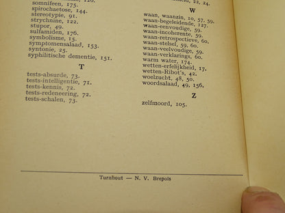 Boek: Handboek Der Psychiatrie Door  Dr. F. D'Hollander, 1942