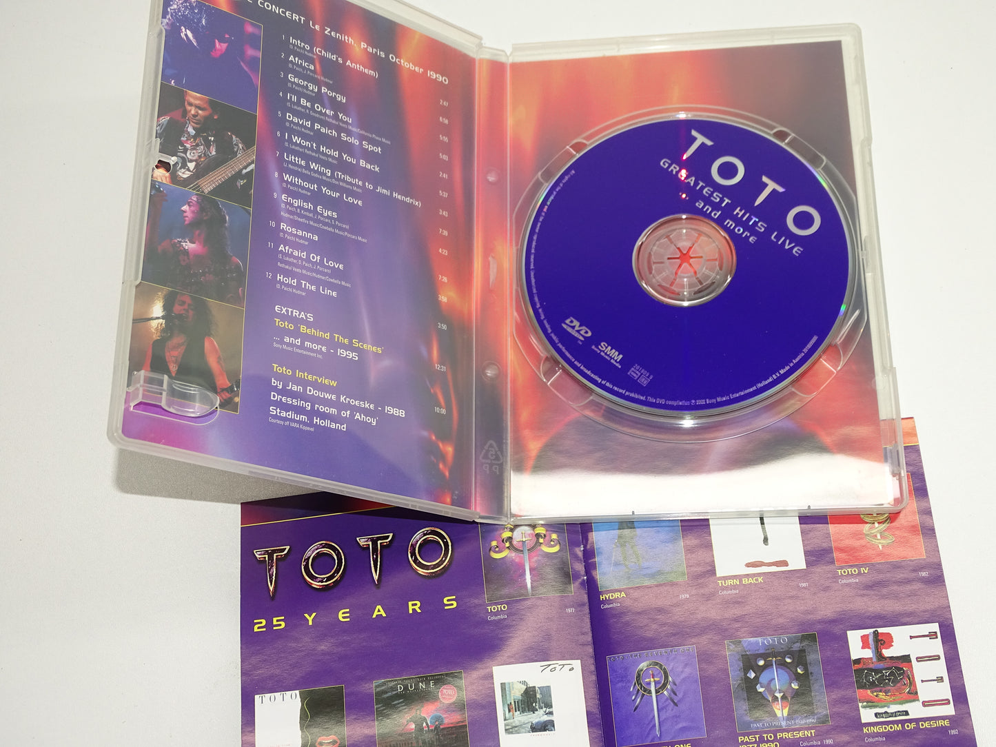 DVD, Toto: Greatest Hits Live And More, 2002