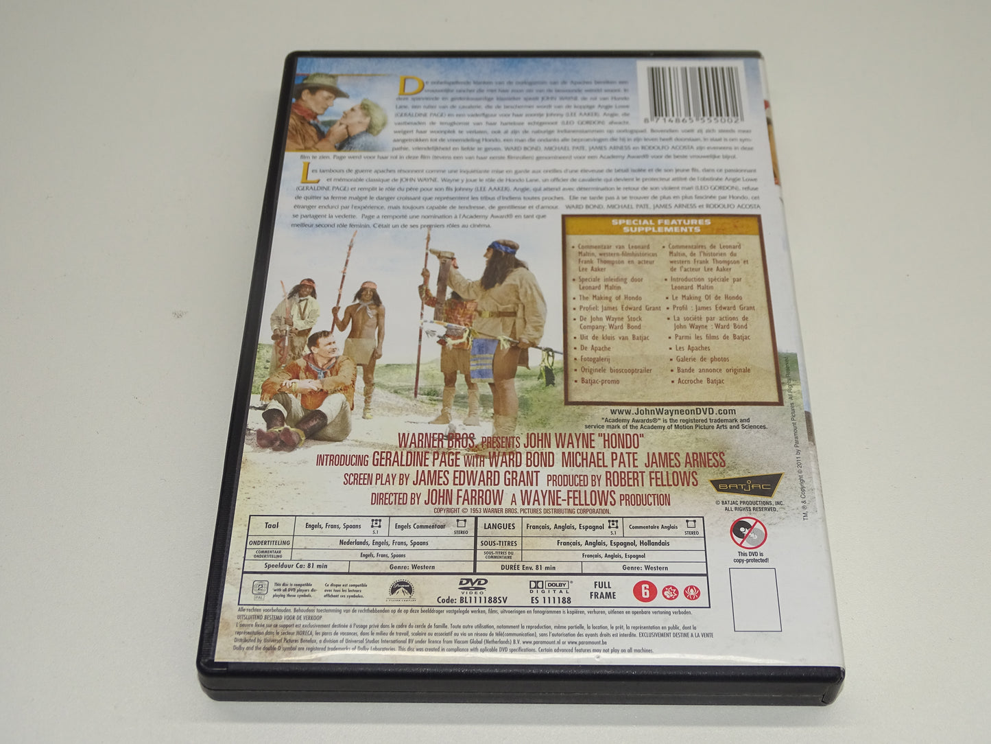 DVD, Hondo, Special Collector's Edition, The John Wayne Collection, 1953