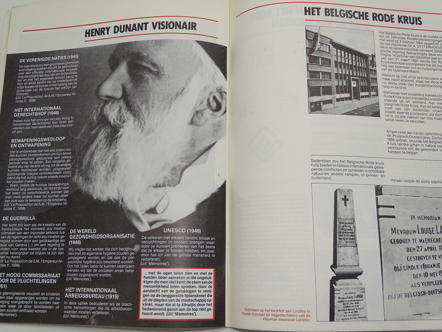 Strip: Henri Dunant, Stichter Van Het Rode Kruis, 1986