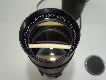 Camera, Lens: Polaris Auto Zoom Lens, 1:45, 70 MM - 230 MM