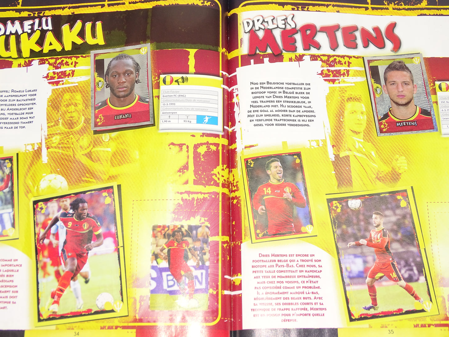 Stickerboek: Panini, Rode Duivels, WK 2014 Brazilië