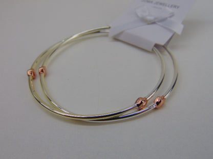 2 Armbanden: Joma Jewellery, Rosé Hartjes