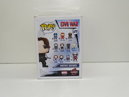 Bobble-Head Pop: Winter Soldier, Civil War 129, Captain America, Funko