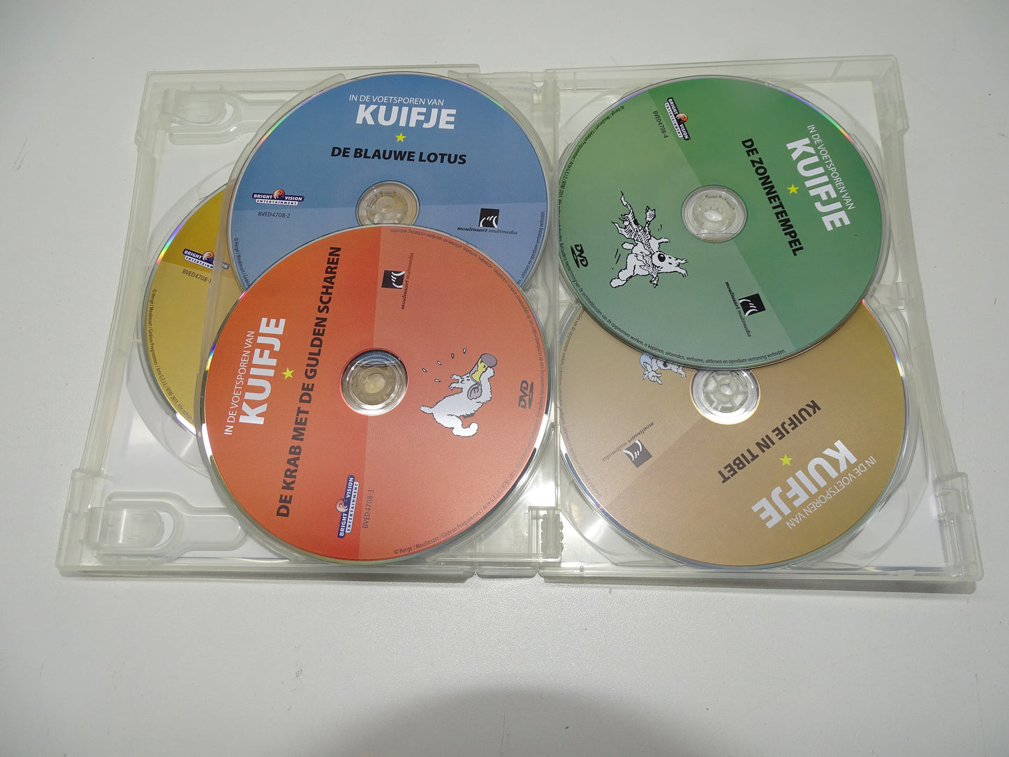 5 x DVD, Kuifje: In de Voetsporen van Kuifje, 2011