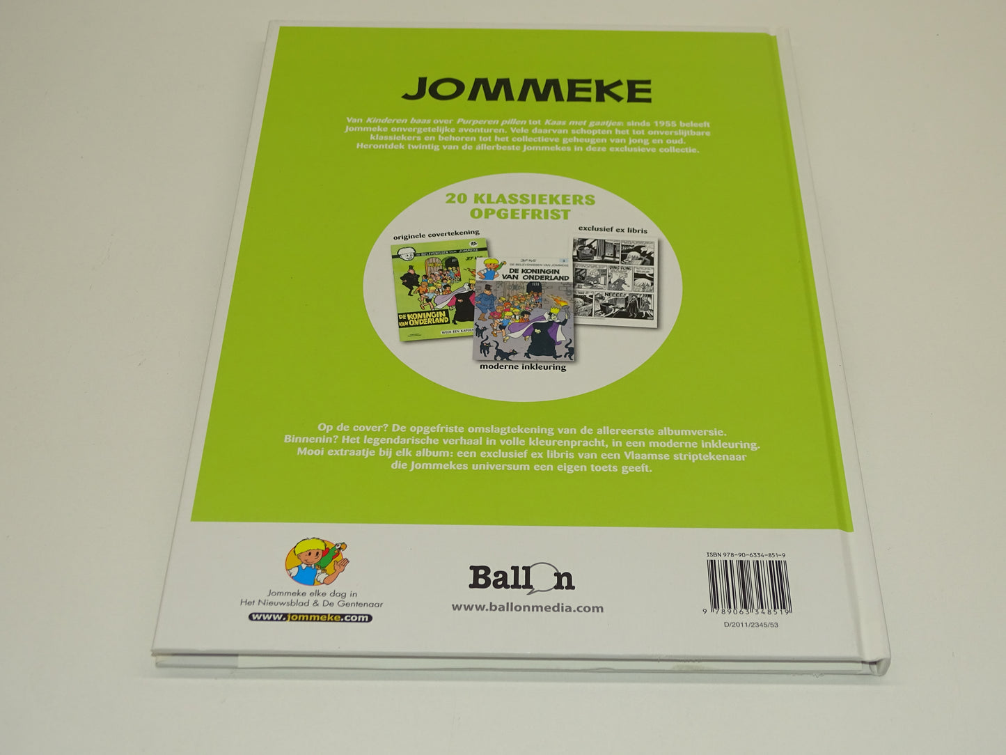 Strip, Jommeke: De Koningin Van Onderland, Luxe Hardcover + Prent, 2011