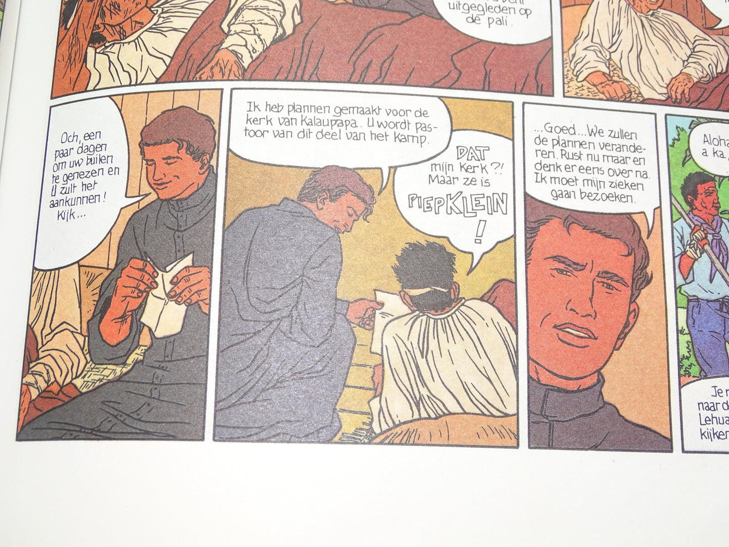 Strip: De Man Van Moloka'i, Pater Damiaan 100, 1988