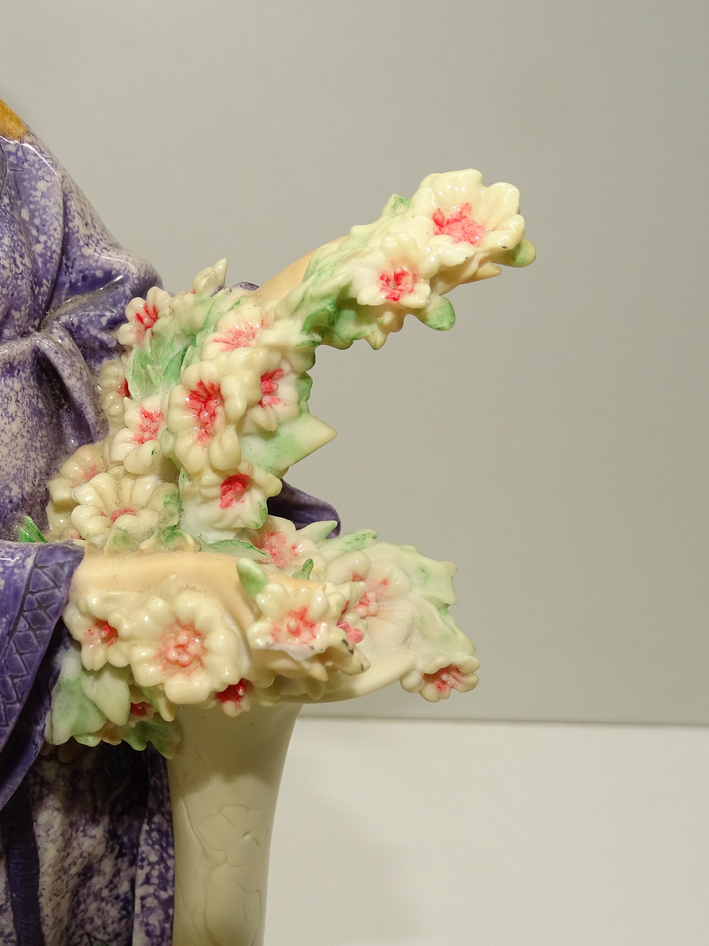 Beeld: Giuseppe Armani, Japanse Geisha met Bloemen, Jaren '80