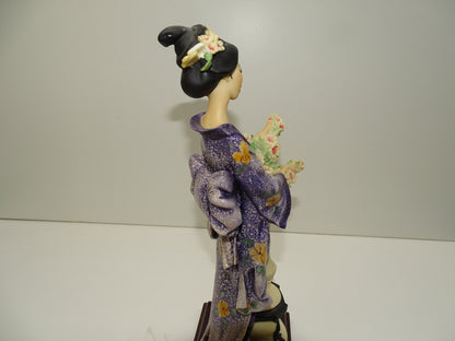 Beeld: Giuseppe Armani, Japanse Geisha met Bloemen, Jaren '80