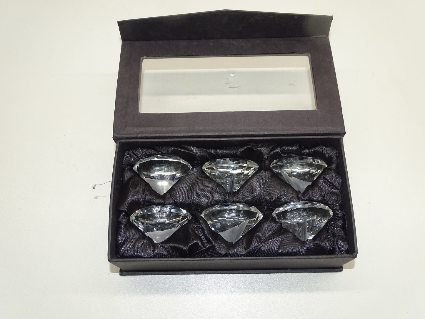 6 Diamantvormige Menuhouders