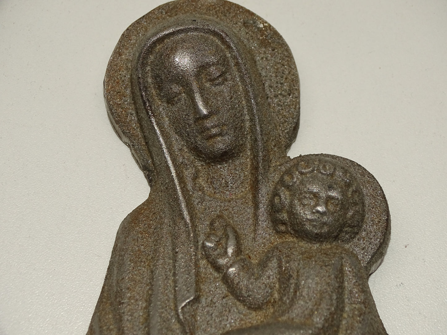 Gietijzeren Beeld: Maria Met Jezus