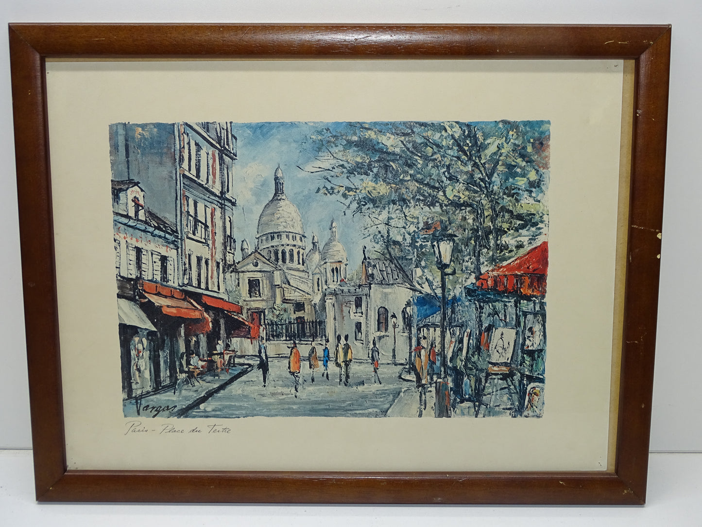 Schilderij: Pedro Vargas, Paris, Place De Tertre