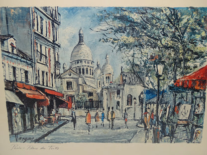 Schilderij: Pedro Vargas, Paris, Place De Tertre