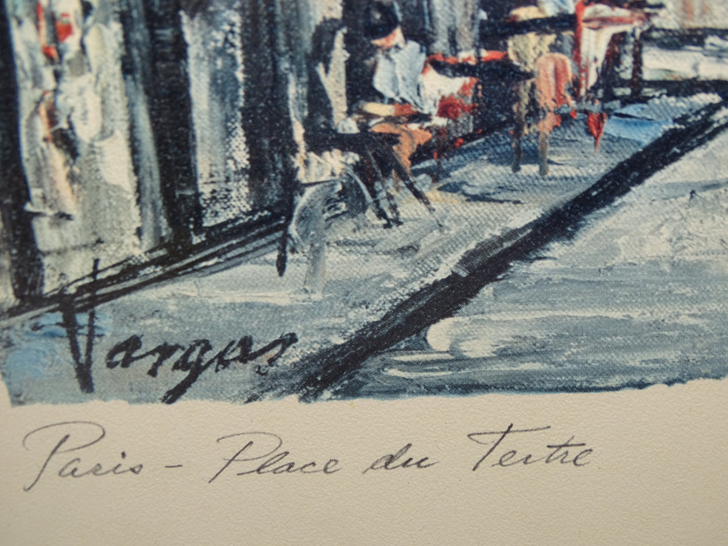 Schilderij: Pedro Vargas, Paris, Place De Tertre