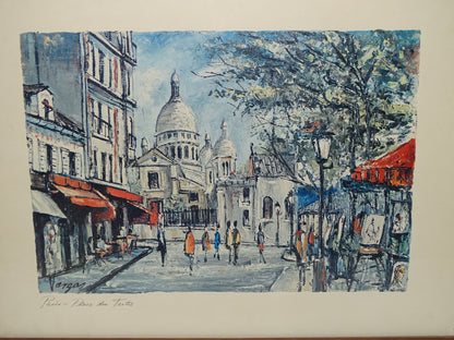 Schilderij: Pedro Vargas, Paris, Place De Tertre
