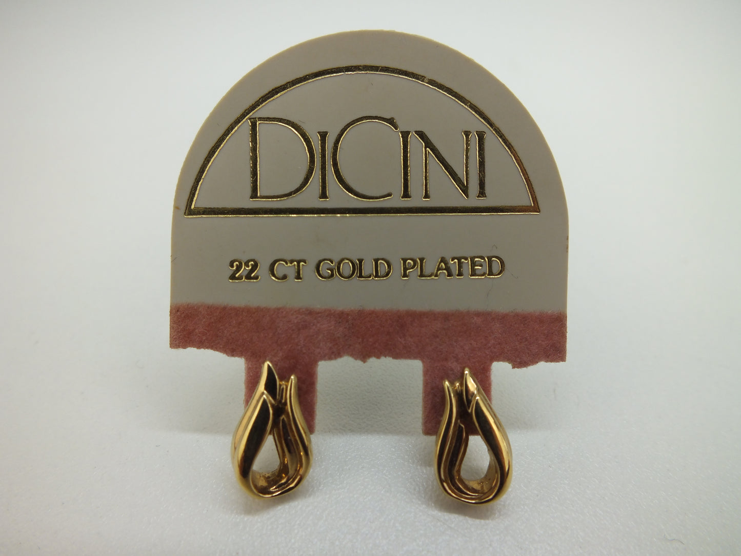 Vintage Oorbellen: DiCiNi, 22 ct Gold Plated