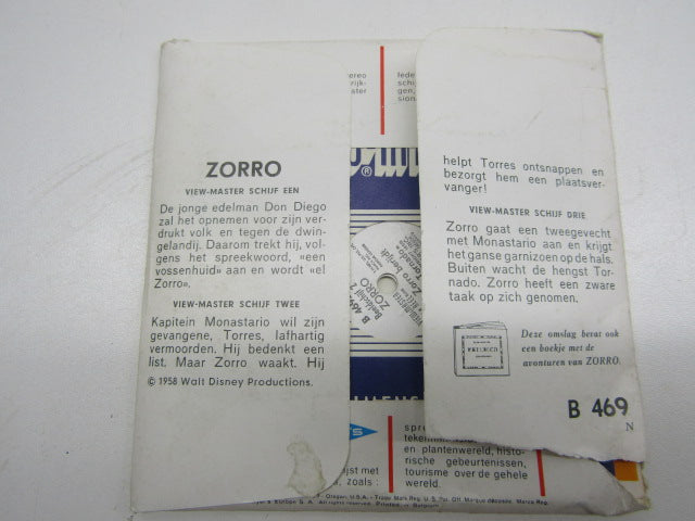 Viewmasterschijven, Zorro, 1958