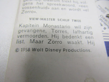 Viewmasterschijven, Zorro, 1958