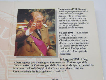 Bronzen Herinneringsmedaille / Herdenkingsmunt: Koning Albert II, 1993