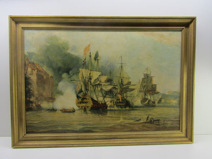Schilderij: The Capture of Puerto Bello, G Chambers, 1838