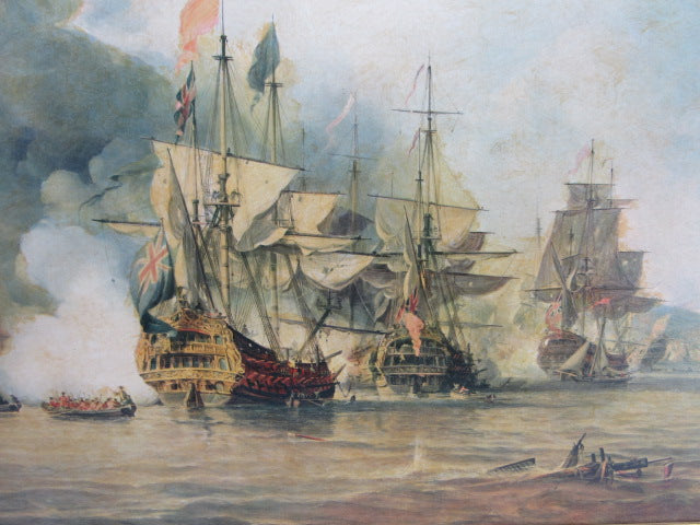 Schilderij: The Capture of Puerto Bello, G Chambers, 1838