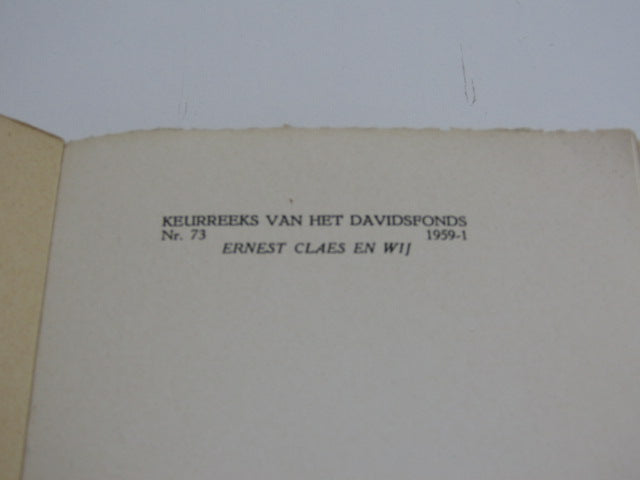 Boek: Ernest Claes En Wij, 1959