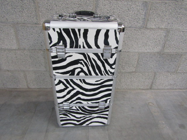 Extra Grote Beautycase / Trolley: BB Fashion, Zebramotief