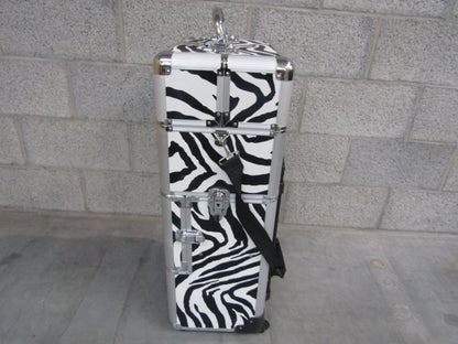 Extra Grote Beautycase / Trolley: BB Fashion, Zebramotief