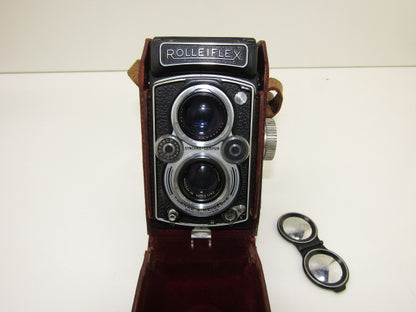 Vintage fototoestel: ROLLEI ROLLEIFLEX, Franke & Heidecke Braunschweig