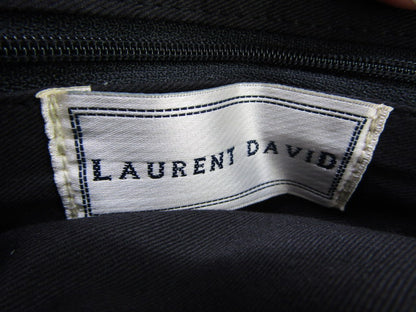 Handtas: Laurent David, Zwart / Donkerblauw kalfsleer