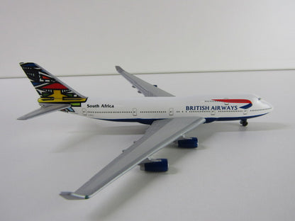Schaalmodel, Boeing 747-400, British Airways, South Africa, Herpa Wings