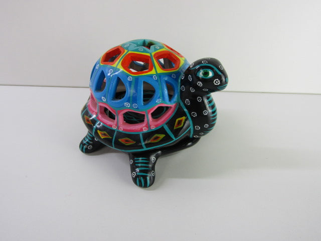 Theelichthouder: Kleurrijke Schildpad, Mexico