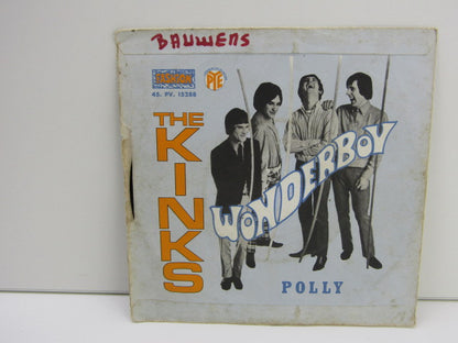 Zeldzame Single, The Kinks: Wonderboy / Polly, 1968