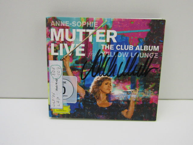 Gesigneerde CD+DVD, Anne-Sophie Mutter: The Club Album From Yellow Lounge, 2015