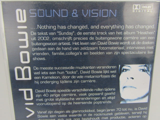 DVD, David Bowie: Sound & Vision, 2002