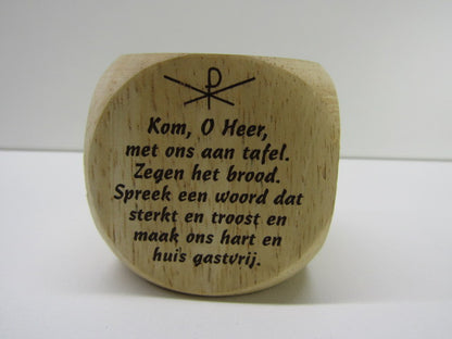 Dobbelsteen: Dankgebeden, Hout