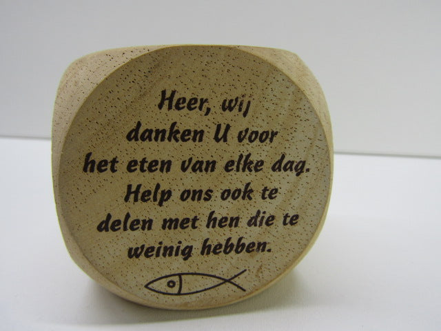 Dobbelsteen: Dankgebeden, Hout