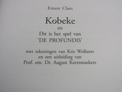 Hand Genummerd Boek: Kobeke, Ernest Claes, 2002