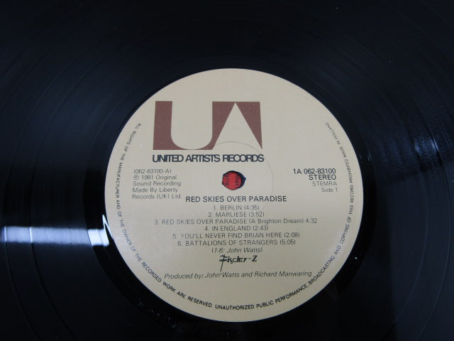 LP: Fischer-Z, Red Skies Over Paradise, 1981