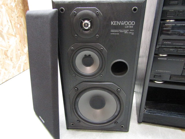 6-Delige Kenwood Hifi-keten met 2 Boxen + Meubel