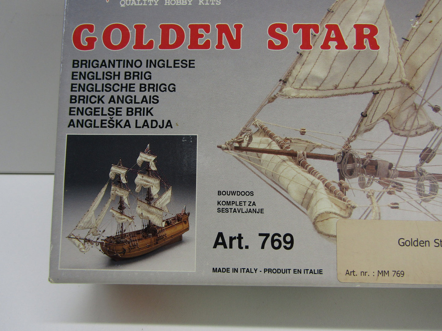 Bouwpakket, Golden Star English Brig: Mantua