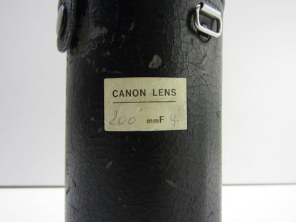 Lens: Canon FD 200mm F/4 S.S.C.