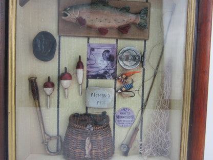 Diorama / Schilderij: Vissport, Fishing Fly, Minnesota